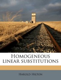 cover of the book Homogeneous linear substitutions