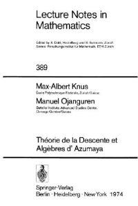 cover of the book Theorie de la descente et algebres d'Azumaya