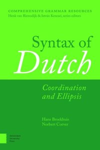 cover of the book Syntax of Dutch: Coordination and Ellipsis