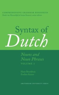 cover of the book Syntax of Dutch: Nouns and Noun Phrases (Volume I)