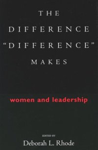 cover of the book The Difference “Difference” Makes: Women and Leadership