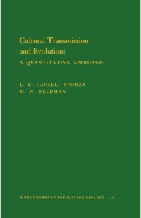 cover of the book Cultural Transmission and Evolution (MPB-16), Volume 16: A Quantitative Approach. (MPB-16)