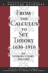 cover of the book From the Calculus to Set Theory 1630-1910: An Introductory History