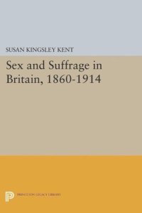 cover of the book Sex and Suffrage in Britain, 1860-1914