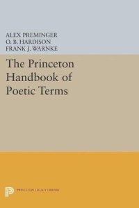 cover of the book The Princeton Handbook of Poetic Terms