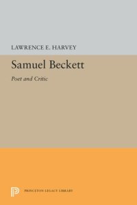 cover of the book Samuel Beckett: Poet and Critic