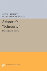 cover of the book Aristotle's Rhetoric: Philosophical Essays