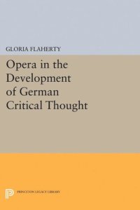 cover of the book Opera in the Development of German Critical Thought