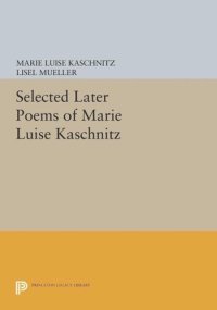 cover of the book Selected Later Poems of Marie Luise Kaschnitz