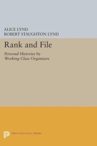 cover of the book Rank and File: Personal Histories by Working-Class Organizers