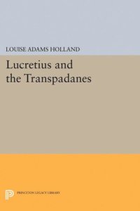 cover of the book Lucretius and the Transpadanes