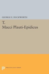 cover of the book T. Macci Plauti-Epidicus