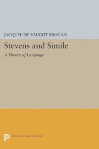 cover of the book Stevens and Simile: A Theory of Language