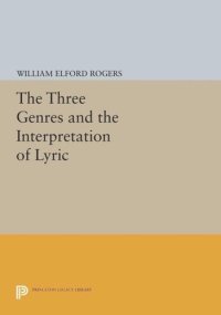 cover of the book The Three Genres and the Interpretation of Lyric