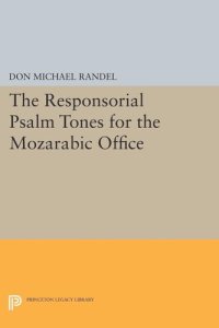 cover of the book The Responsorial Psalm Tones for the Mozarabic Office