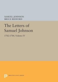 cover of the book The Letters of Samuel Johnson, Volume IV: 1782-1784