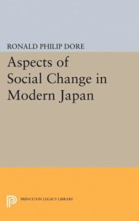 cover of the book Aspects of Social Change in Modern Japan