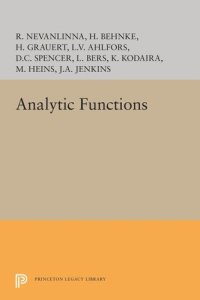 cover of the book Analytic Functions