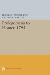 cover of the book Prolegomena to Homer, 1795