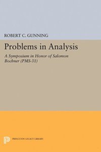 cover of the book Problems in Analysis: A Symposium in Honor of Salomon Bochner (PMS-31)