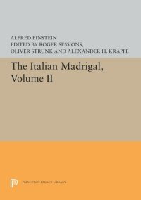 cover of the book The Italian Madrigal: Volume II