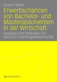 cover of the book Erwerbschancen von Bachelor- und Master-Absolventen in der Wirtschaft