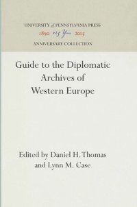 cover of the book Guide to the Diplomatic Archives of Western Europe