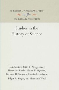 cover of the book Studies in the History of Science