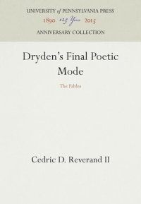 cover of the book Dryden's Final Poetic Mode: The Fables