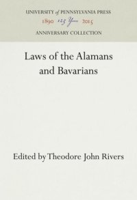 cover of the book Laws of the Alamans and Bavarians