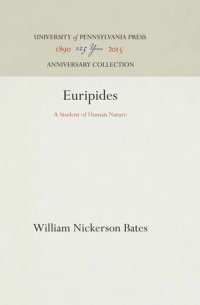 cover of the book Euripides: A Student of Human Nature