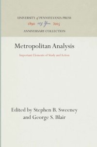 cover of the book Metropolitan Analysis: Important Elements of Study and Action