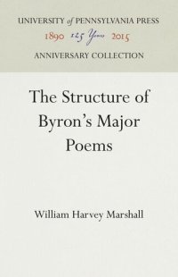 cover of the book The Structure of Byron's Major Poems