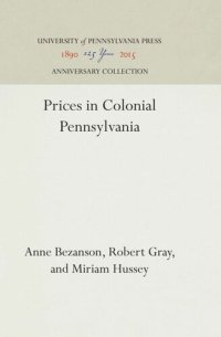 cover of the book Prices in Colonial Pennsylvania