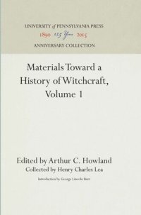 cover of the book Materials Toward a History of Witchcraft, Volume 1