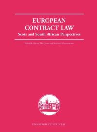 cover of the book European Contract Law: Scots and South African Perspectives