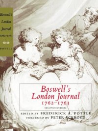 cover of the book Boswell's London Journal, 1762–1763