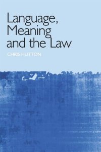 cover of the book Language, Meaning and the Law