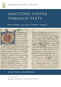 cover of the book Analyzing Syntax through Texts: Old, Middle, and Early Modern English