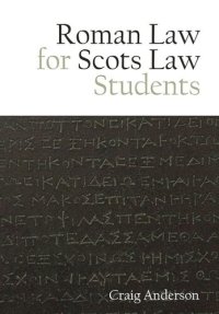 cover of the book Roman Law for Scots Law Students