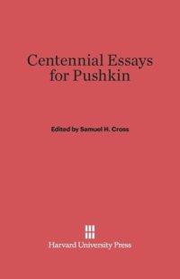 cover of the book Centennial Essays for Pushkin