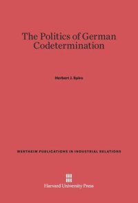 cover of the book The Politics of German Codetermination