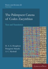 cover of the book The Palimpsest Catena of Codex Zacynthius: Text and Translation