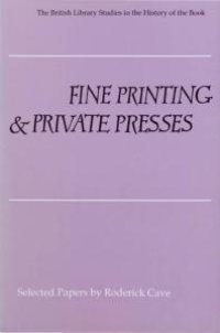 cover of the book Fine Printing and Private Presses