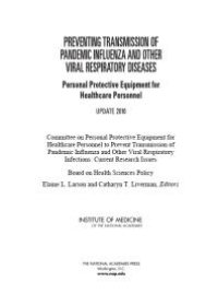 cover of the book Preventing Transmission of Pandemic Influenza and Other Viral Respiratory Diseases: Personal Protective Equipment for Healthcare Personnel: Update 2010