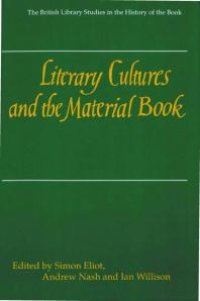 cover of the book Literary Cultures and the Material Book