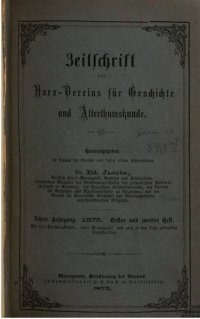 cover of the book Zeitschrift des Harz-Vereins für Geschichte und Alterthumskunde