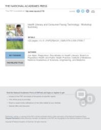 cover of the book Health Literacy and Consumer-Facing Technology: Workshop Summary