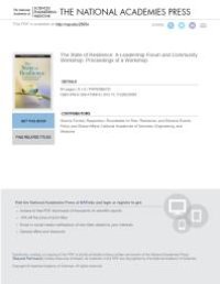 cover of the book The State of Resilience: A Leadership Forum and Community Workshop: Proceedings of a Workshop