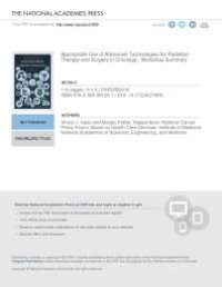 cover of the book Appropriate Use of Advanced Technologies for Radiation Therapy and Surgery in Oncology: Workshop Summary